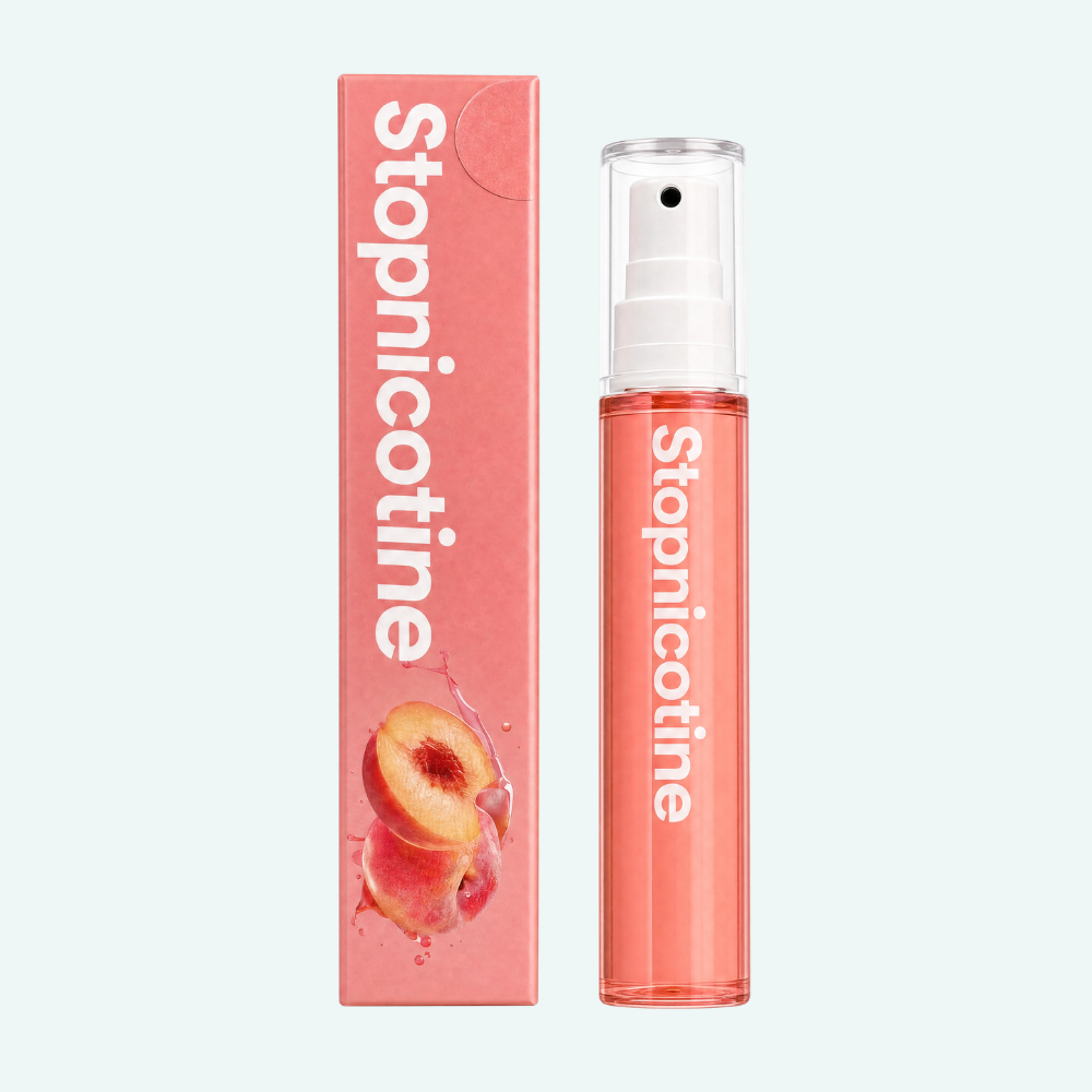 StopNicotine Smilekit – Frischer Atem schon Sekunden nach dem Rauchen | 10 ml & 150+ Sprühstöße