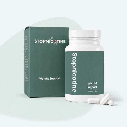 Stopnicotine Weight – Vermeiden Sie Gewichtszunahme und Kontrolle Heißhunger beim Rauchstopp | 60 Kapseln