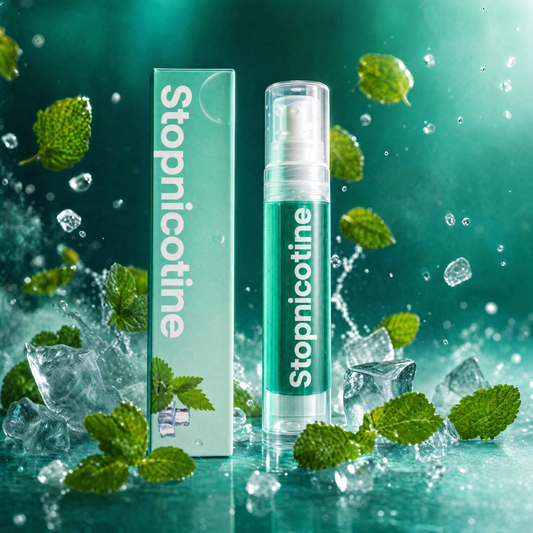 StopNicotine Smilekit – Frischer Atem schon Sekunden nach dem Rauchen | 10 ml & 150+ Sprühstöße